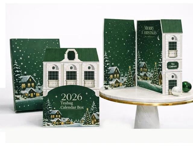 Advent calendar packaging example: 2026 TEABAG CALENDAR BOX