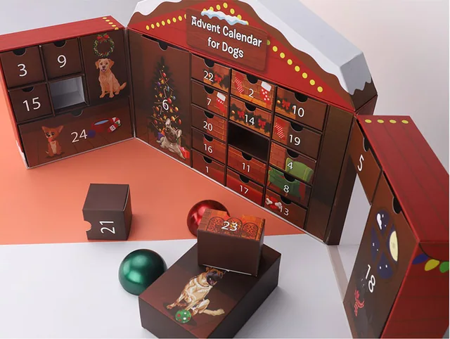 Advent calendar packaging example: 24 CALENDAR BOX FOR PETS