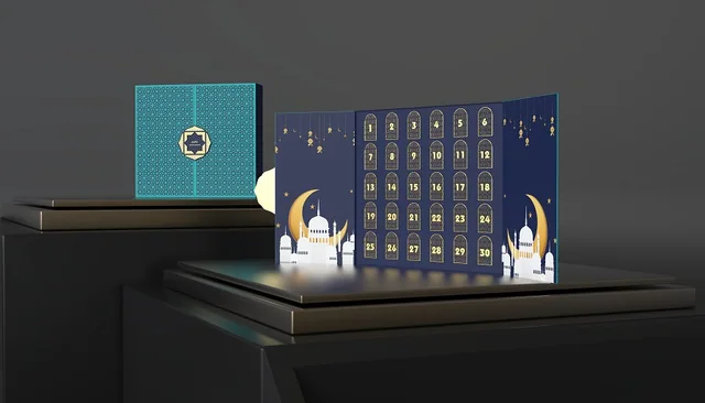 Advent calendar packaging example: 30 DAYS RAMADAN CALENDAR BOX