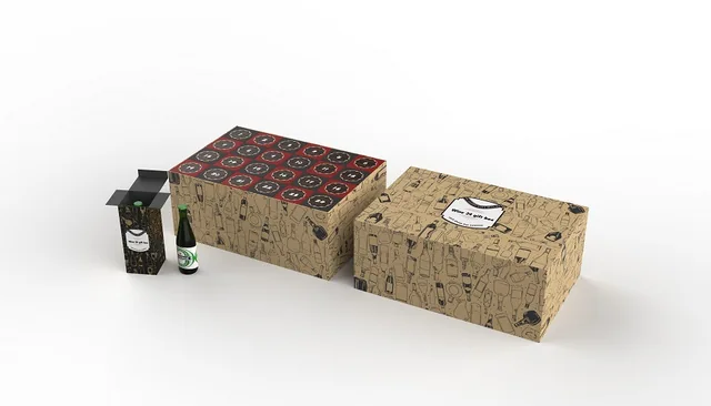 Advent calendar packaging example: ALCOHOL ADVENT CALENDAR BOX