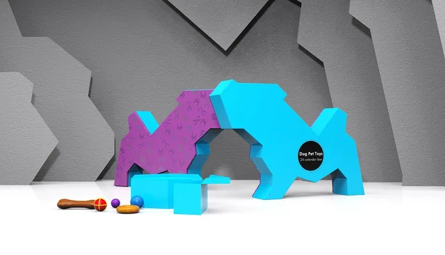 Advent calendar packaging example: DOGGIE ADVENT CALENDAR BOX