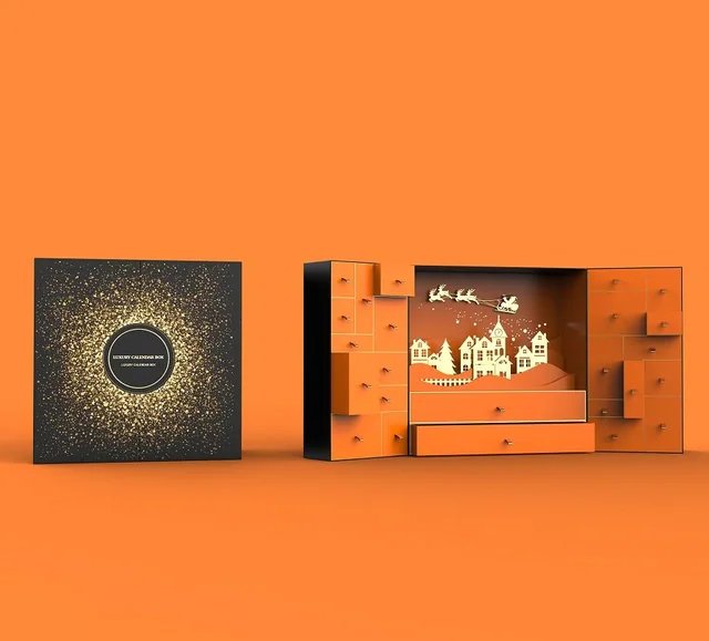 Advent calendar packaging example: LUXURY CALENDAR BOX
